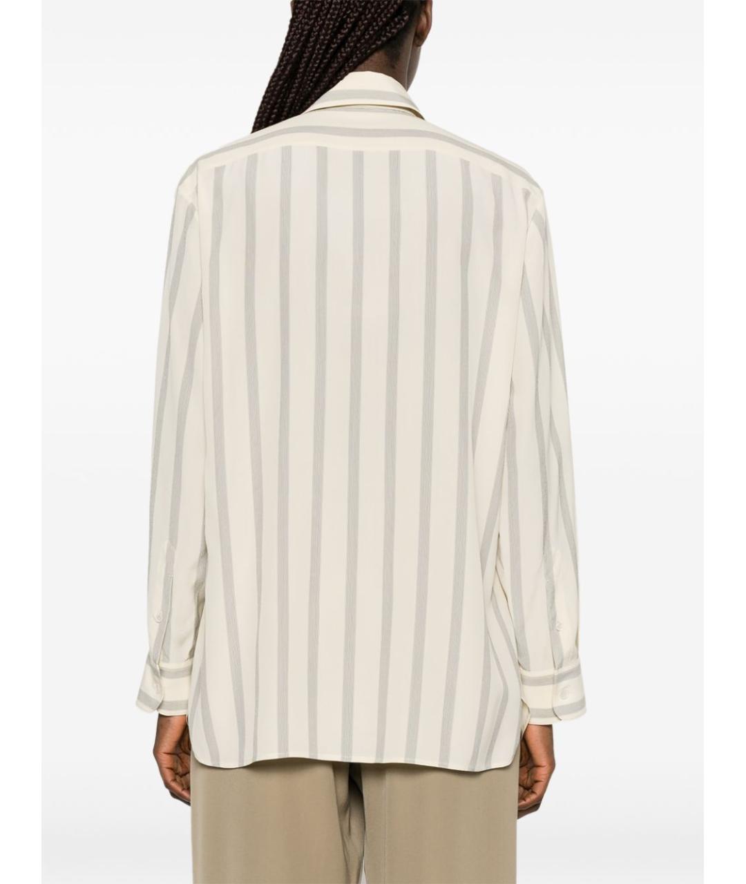 THE ROW Белая шелковая рубашка, фото 4