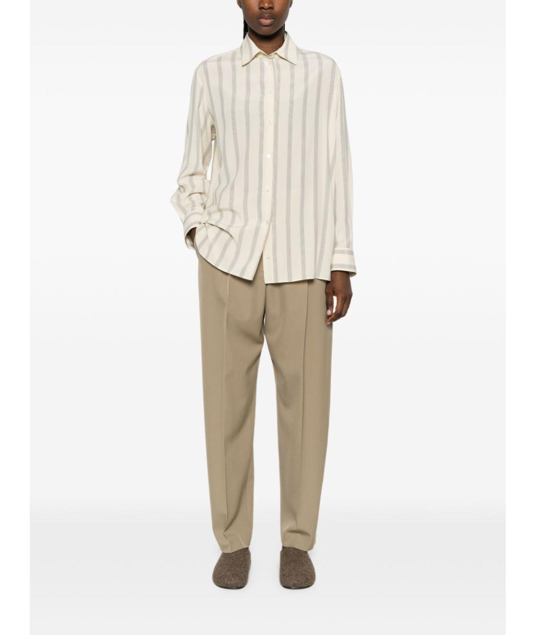 THE ROW Белая шелковая рубашка, фото 5