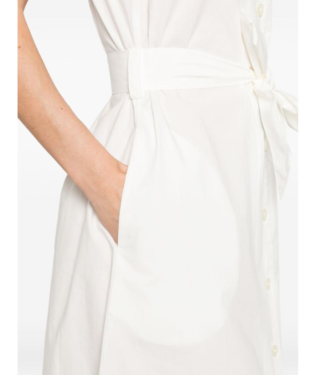WOOLRICH Белое хлопковое повседневное платье, фото 2