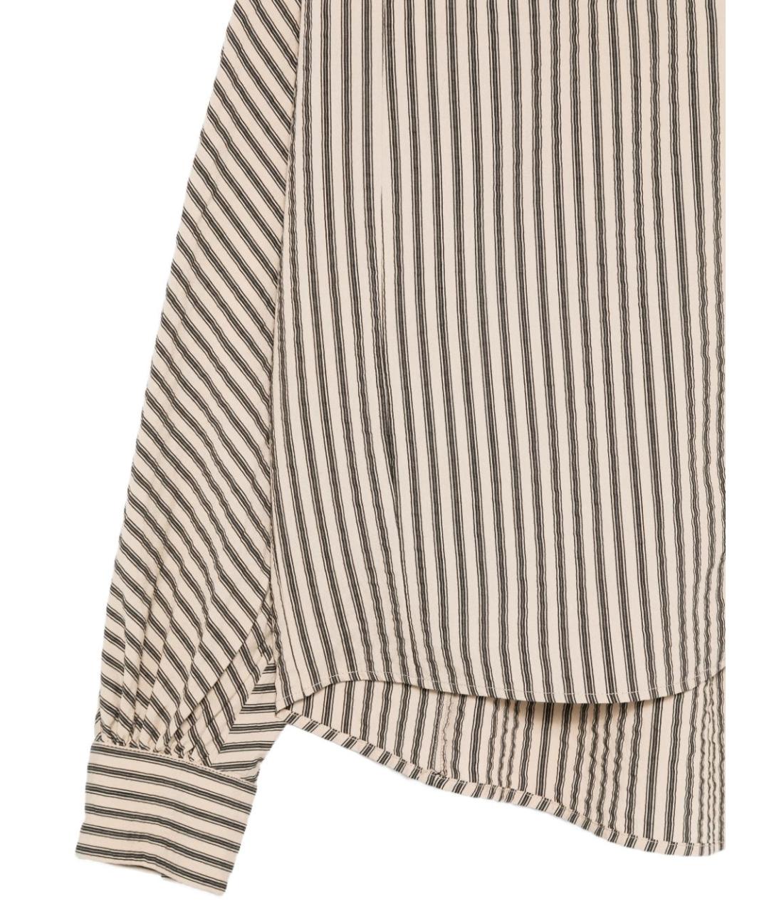 ALYSI Бежевая вискозная рубашка, фото 3