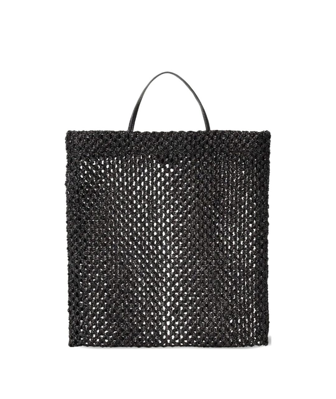 THE ROW Черная пелетеная сумка тоут, фото 1