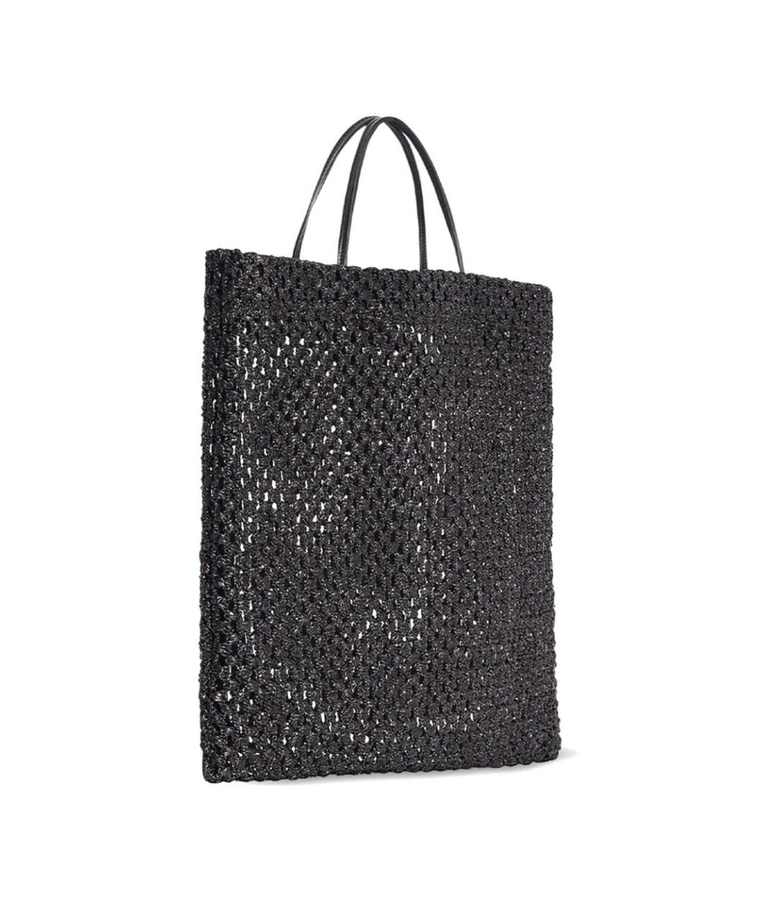 THE ROW Черная пелетеная сумка тоут, фото 2