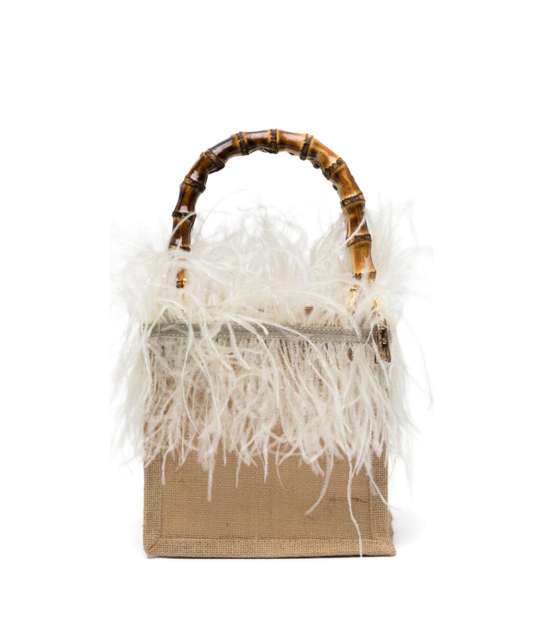 LA MILANESA Бежевая сумка с короткими ручками, фото 1