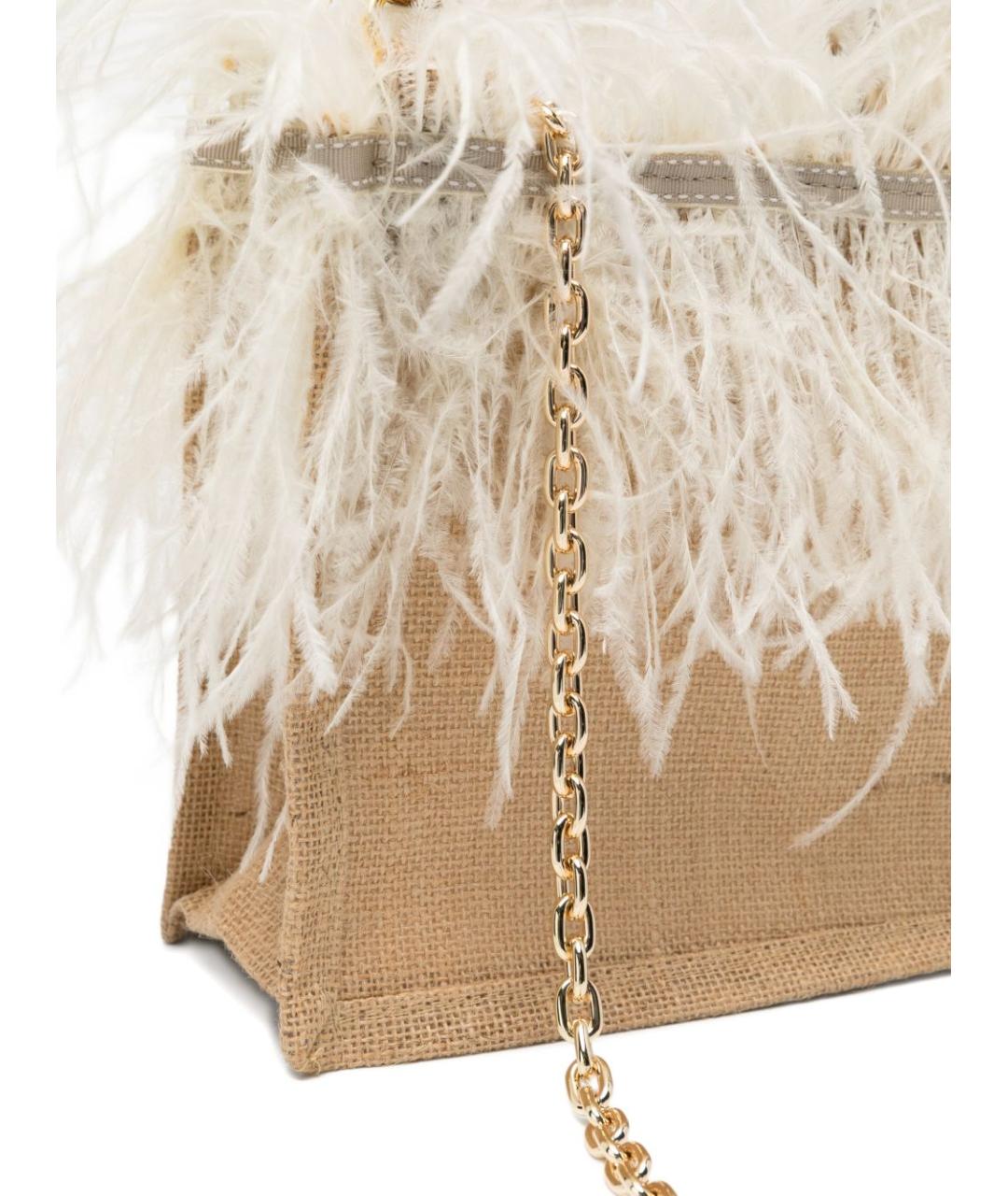 LA MILANESA Бежевая сумка с короткими ручками, фото 3