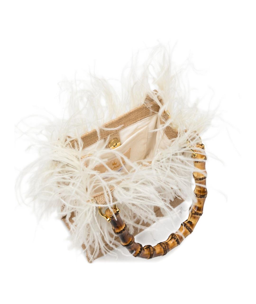 LA MILANESA Бежевая сумка с короткими ручками, фото 2