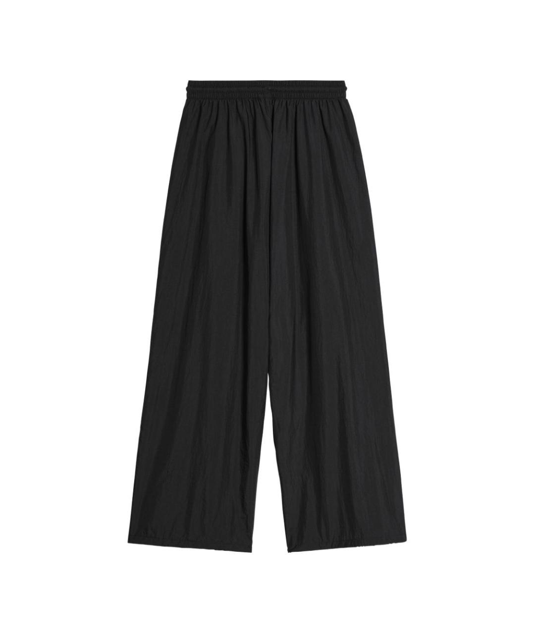 Y-3 Черные полиамидовые повседневные брюки, фото 2