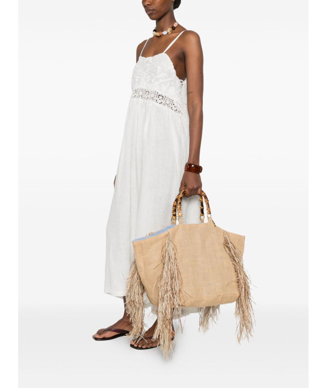 LA MILANESA Бежевая сумка тоут, фото 3