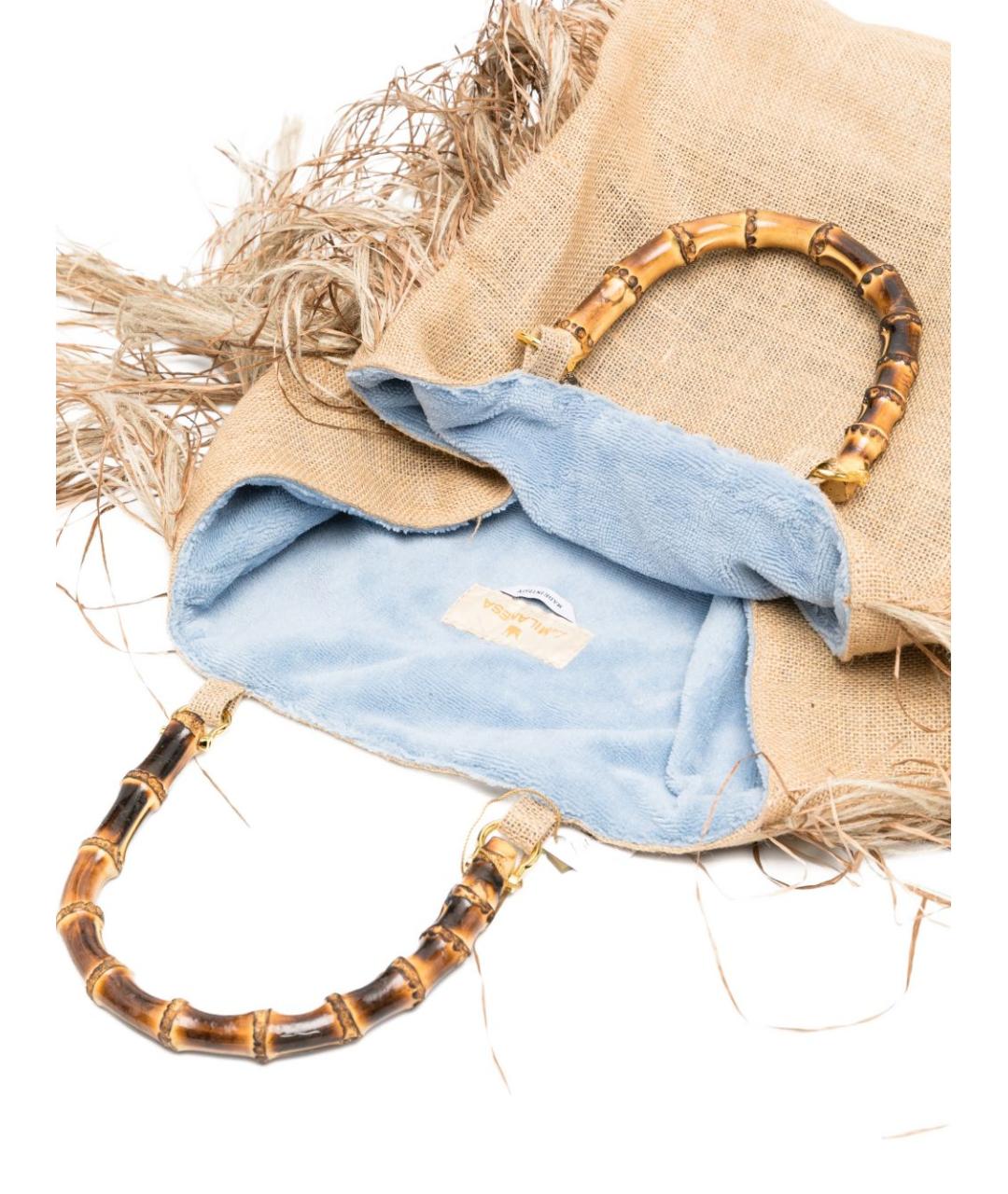 LA MILANESA Бежевая сумка тоут, фото 5