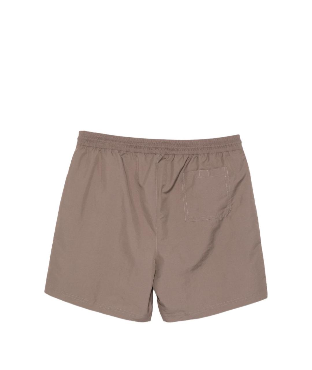 BRUNELLO CUCINELLI Коричневые полиэстеровые плавки, фото 3