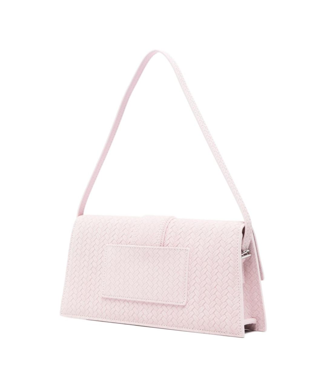 JACQUEMUS Розовая кожаная сумка тоут, фото 3