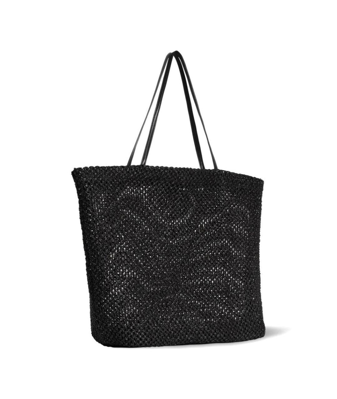 THE ROW Черная пелетеная сумка тоут, фото 3