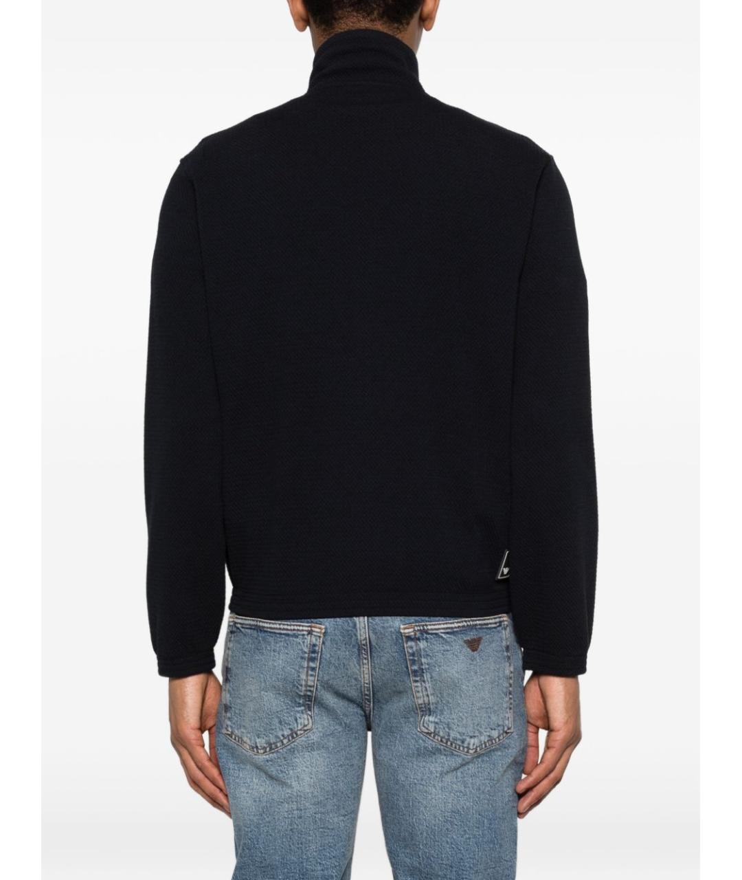 EMPORIO ARMANI Синий вискозный кардиган, фото 2