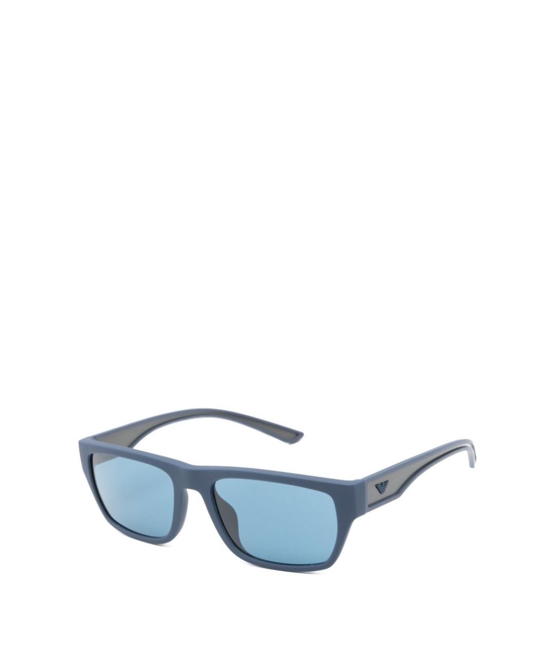 EMPORIO ARMANI Синие пластиковые солнцезащитные очки, фото 1
