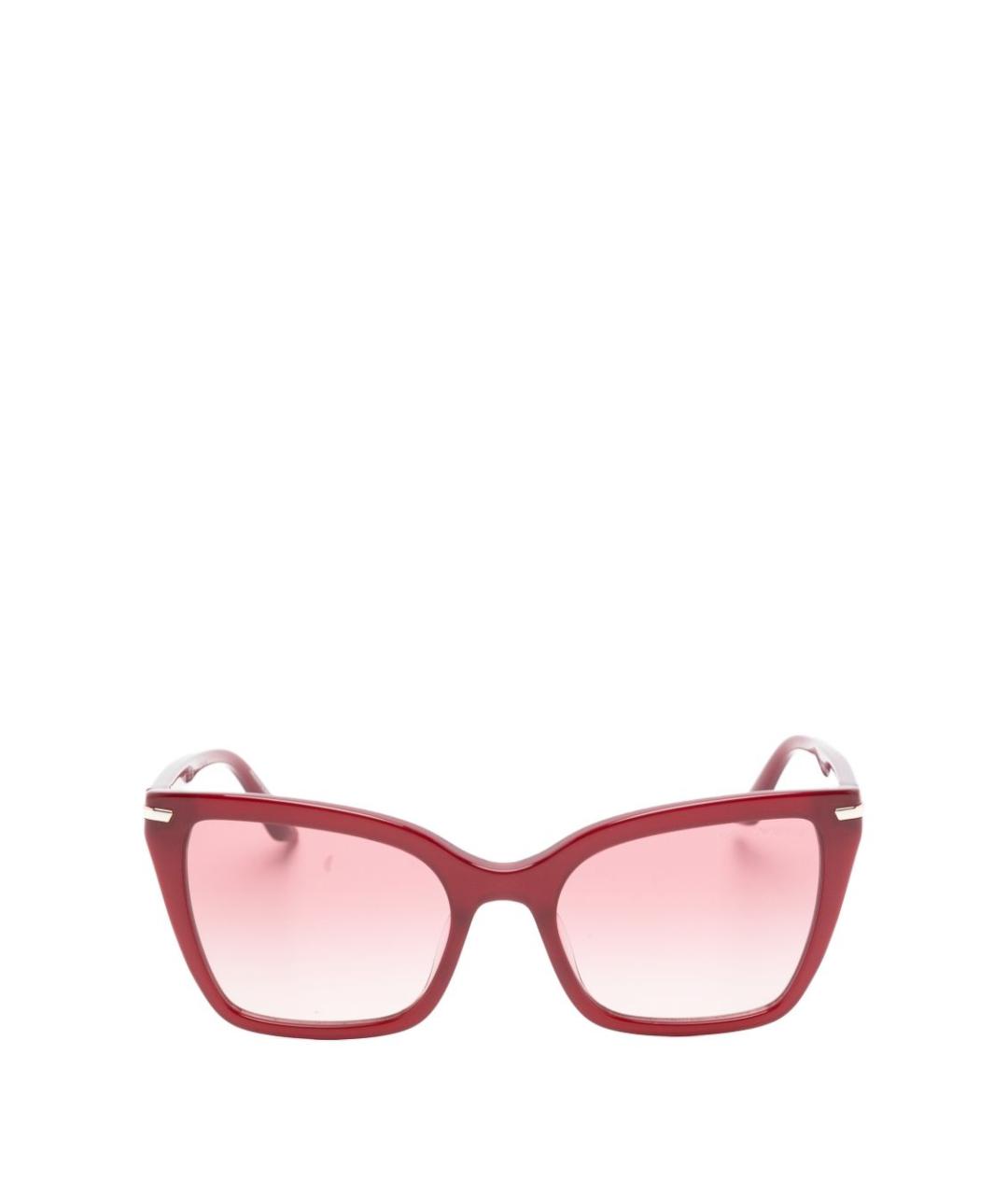 EMPORIO ARMANI Бордовые пластиковые солнцезащитные очки, фото 2