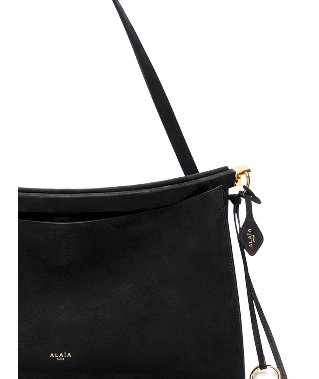 ALAIA Черная кожаная сумка тоут, фото 2