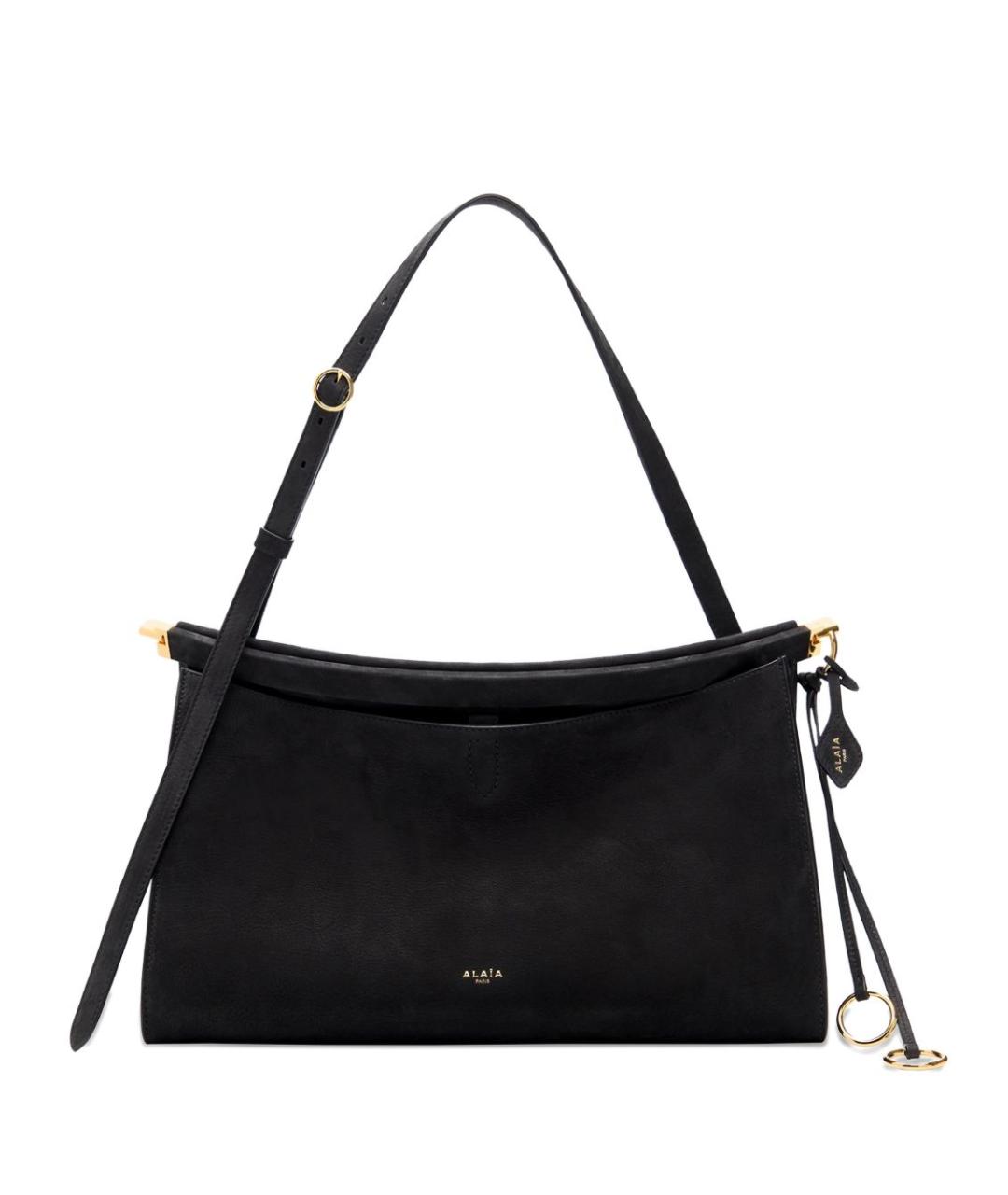 ALAIA Черная кожаная сумка тоут, фото 1