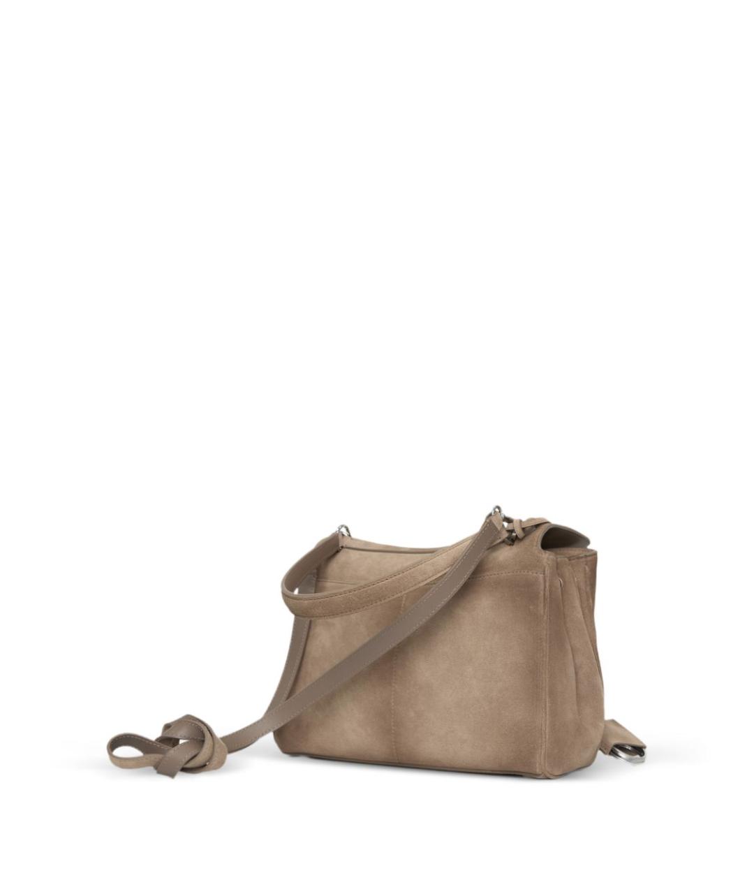 BALENCIAGA Бежевая замшевая сумка тоут, фото 3