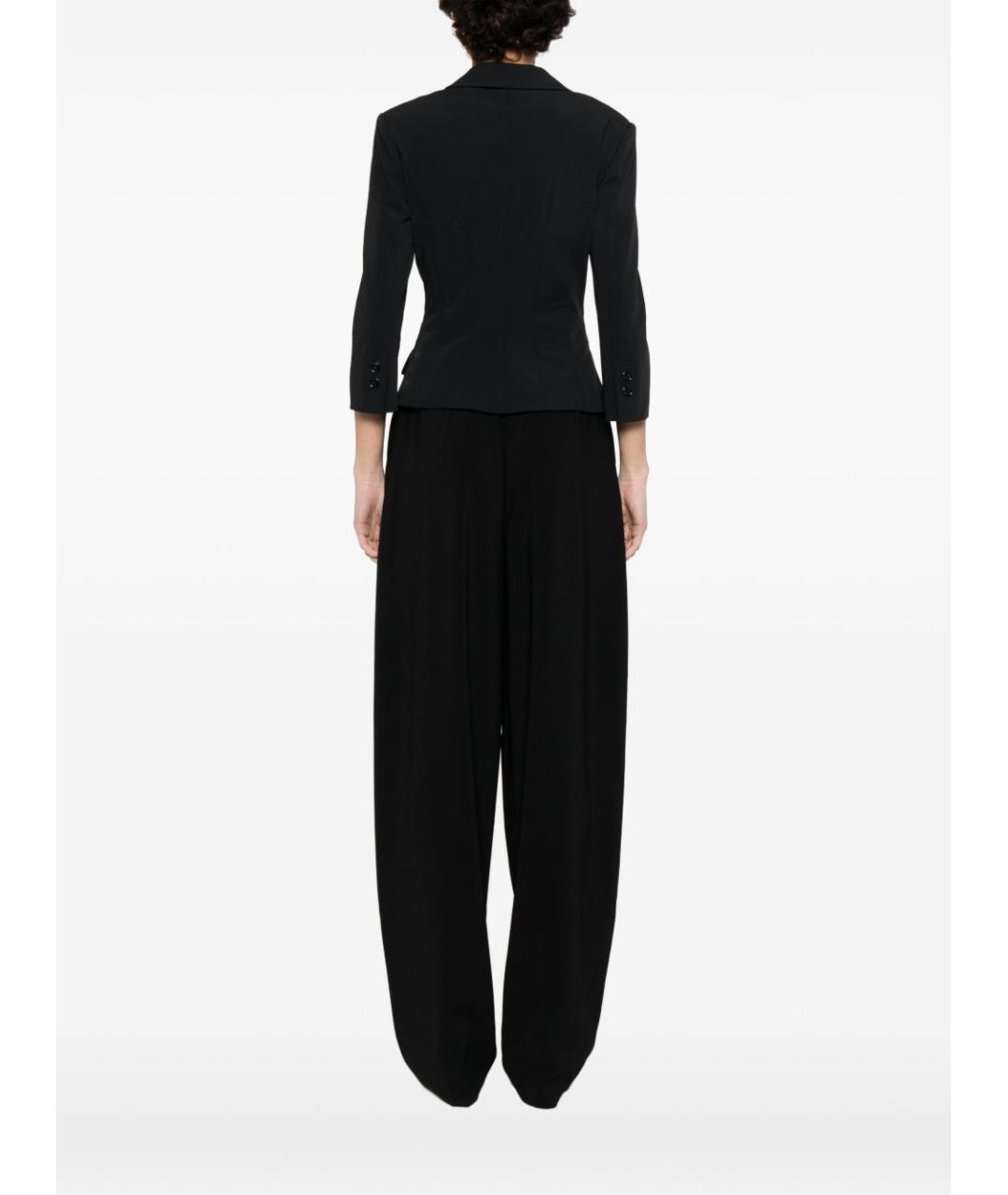 ELISABETTA FRANCHI Черный полиамидовый жакет/пиджак, фото 5