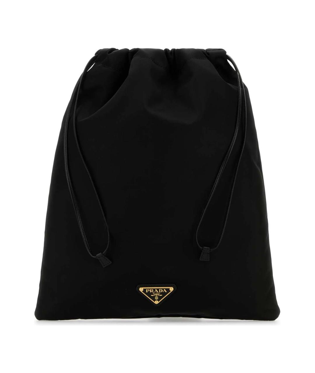 PRADA Черная тканевая сумка тоут, фото 1