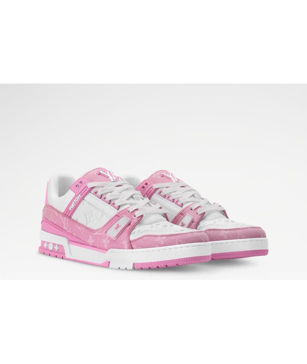 LOUIS VUITTON Розовые низкие кроссовки / кеды, фото 1
