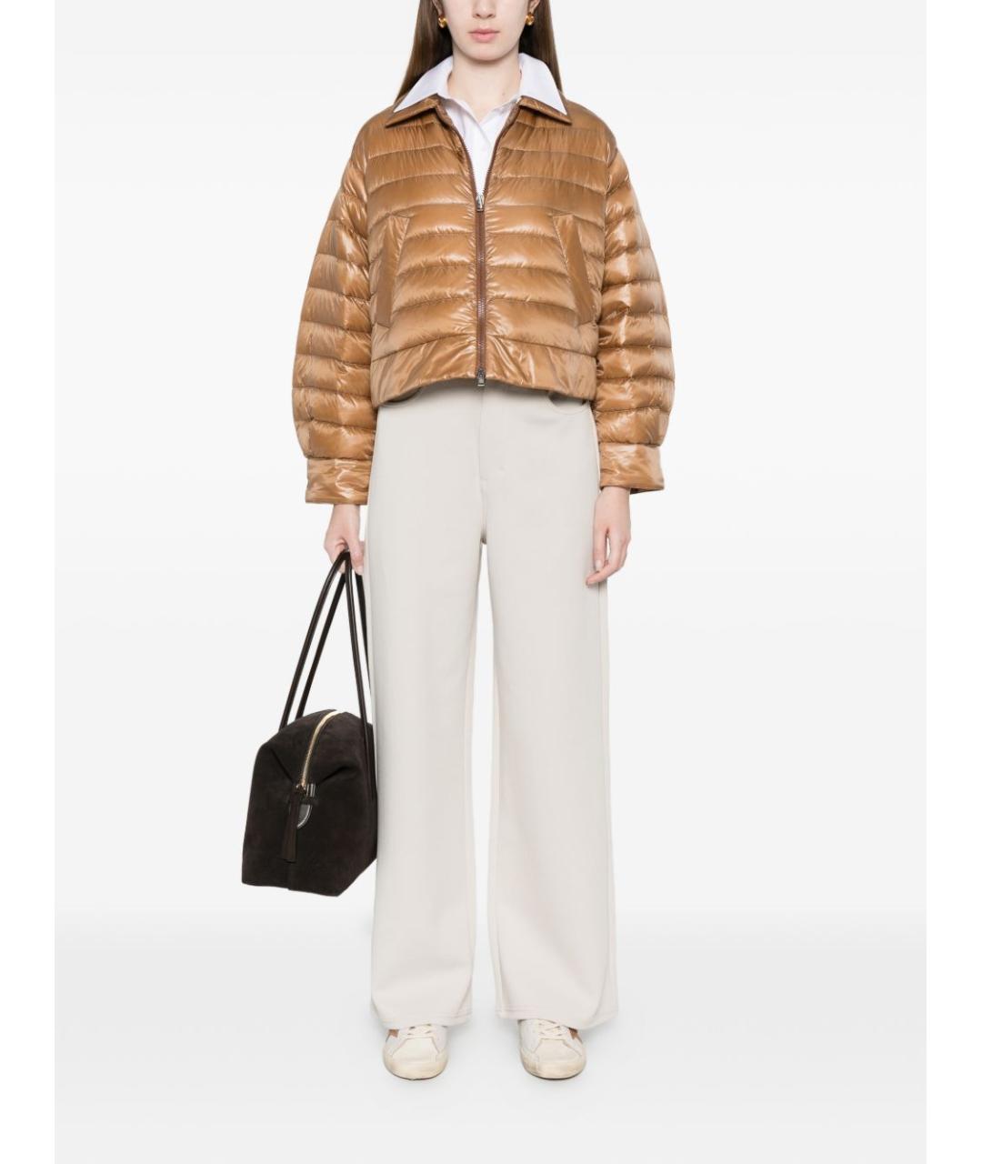 HERNO Коричневая полиамидовая куртка, фото 2