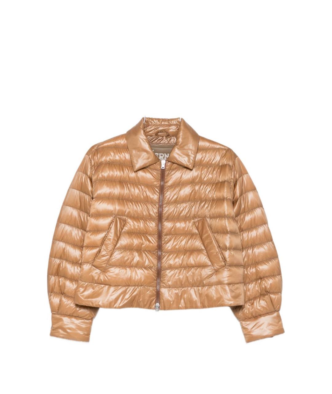 HERNO Коричневая полиамидовая куртка, фото 1