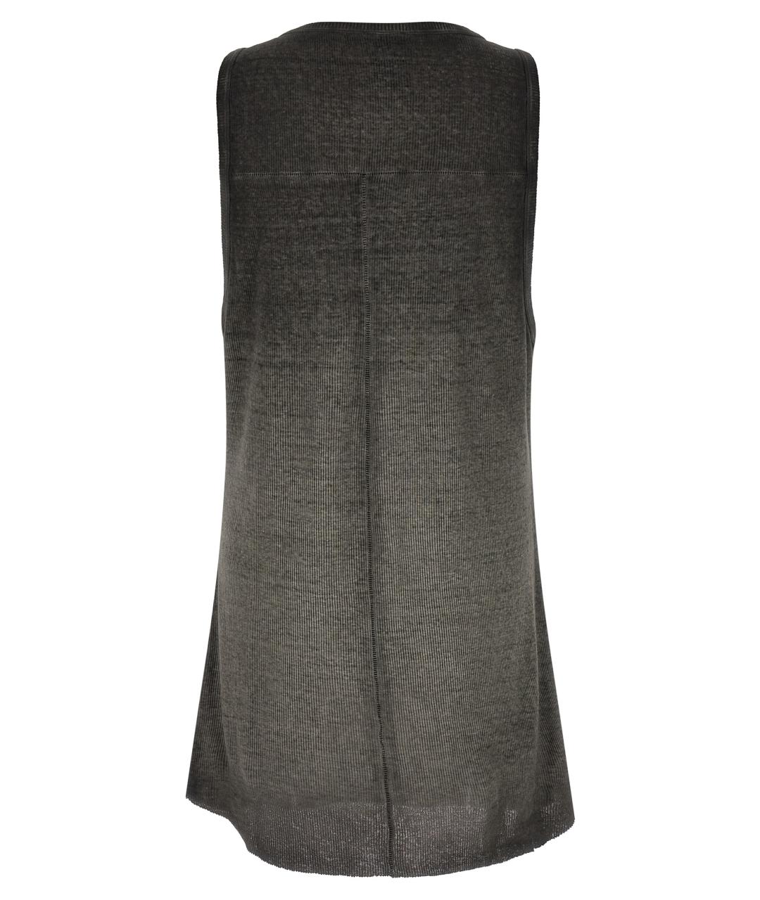 THOM KROM Серая хлопковая майка, фото 2