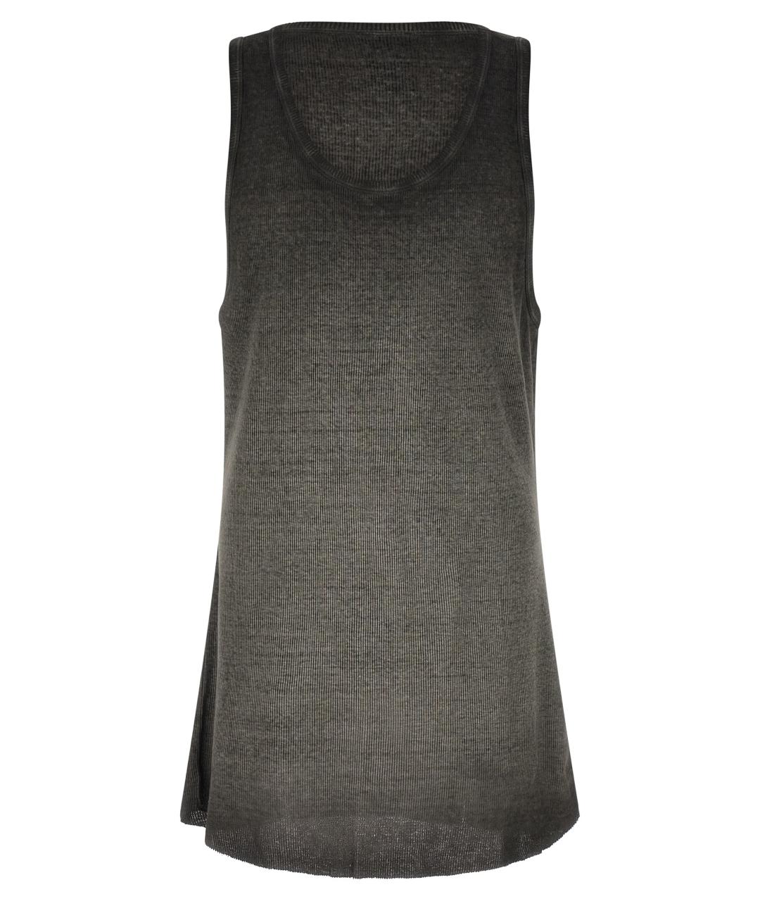 THOM KROM Серая хлопковая майка, фото 1