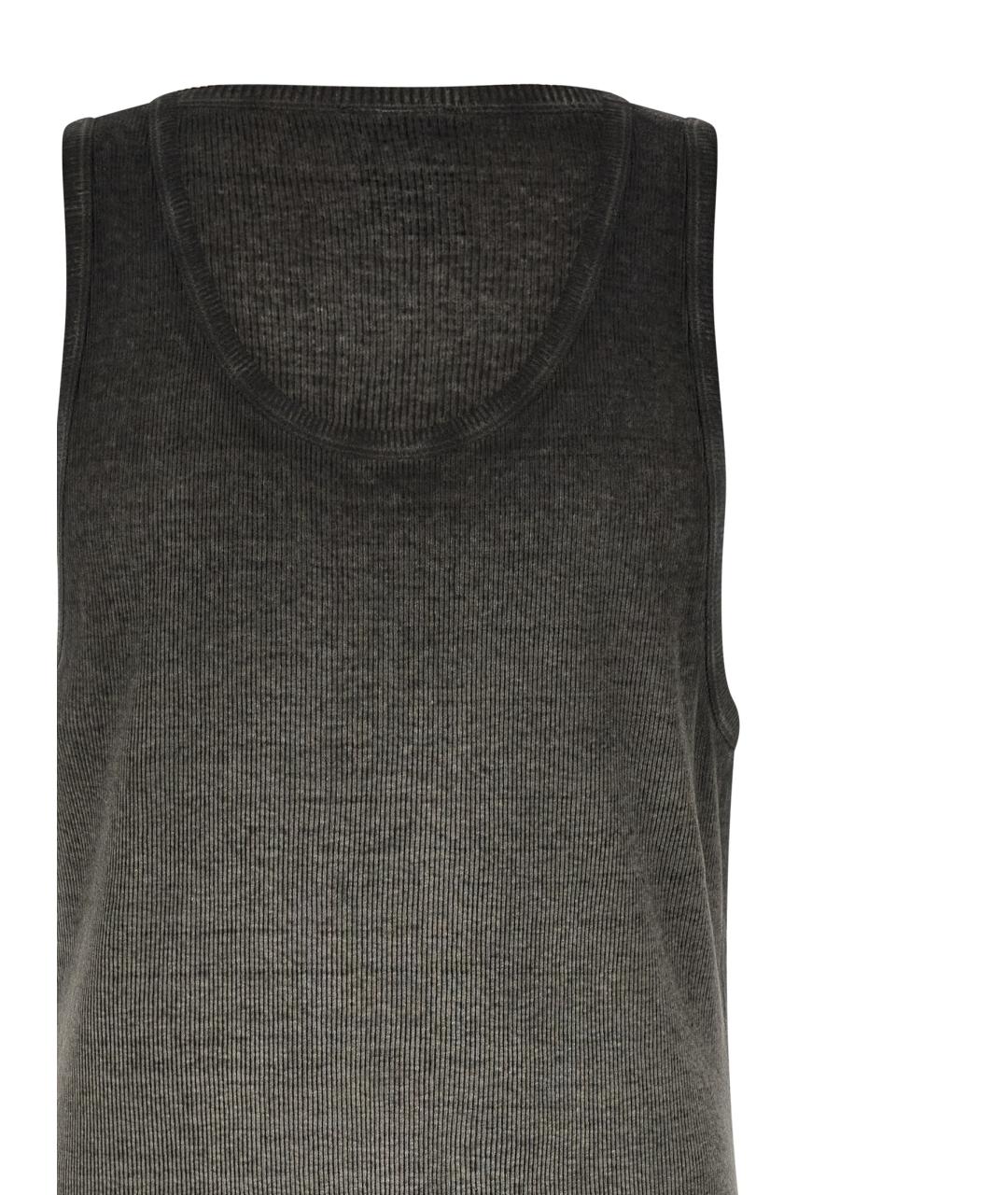 THOM KROM Серая хлопковая майка, фото 3