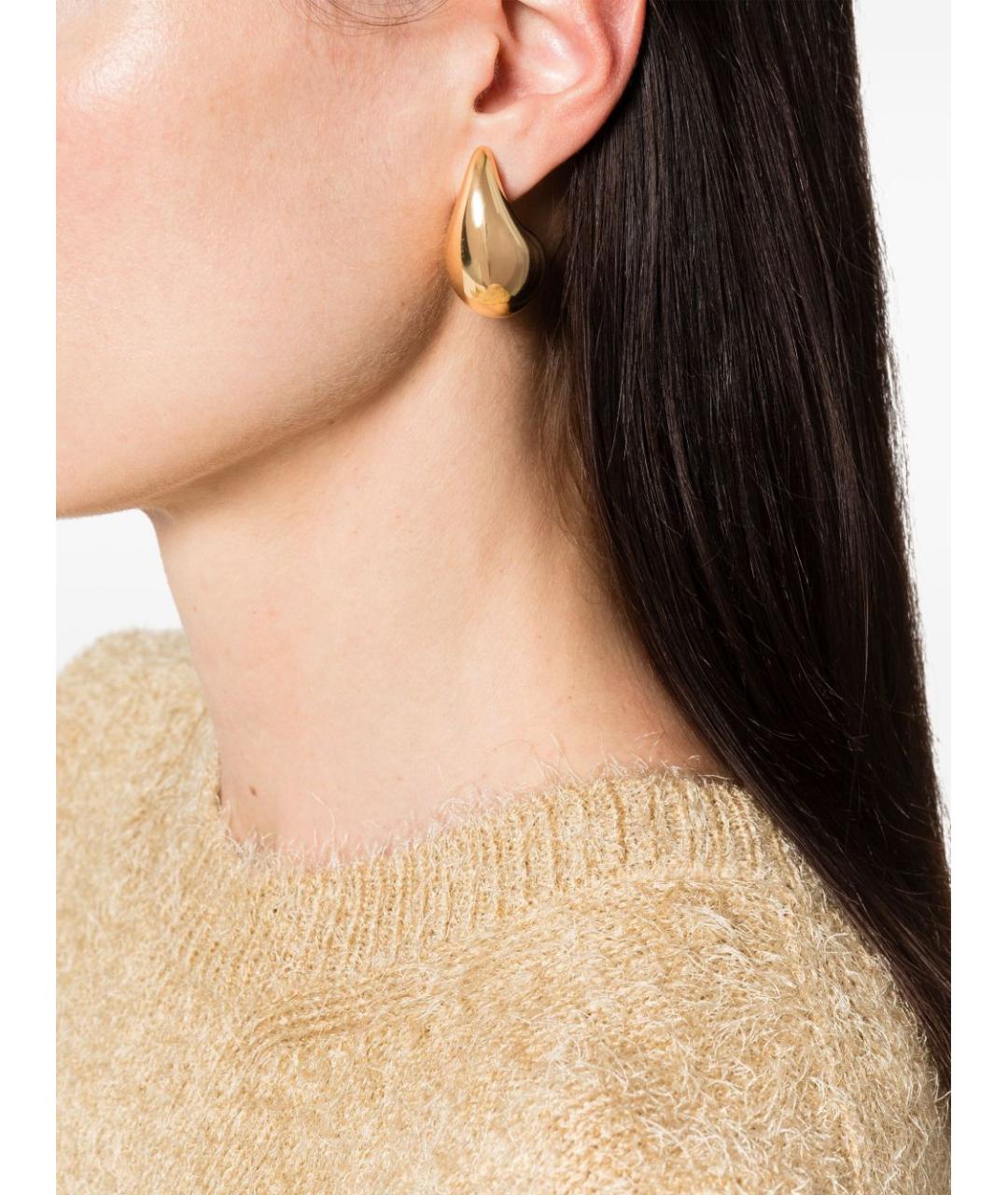 BOTTEGA VENETA Золотые серебряные серьги, фото 2