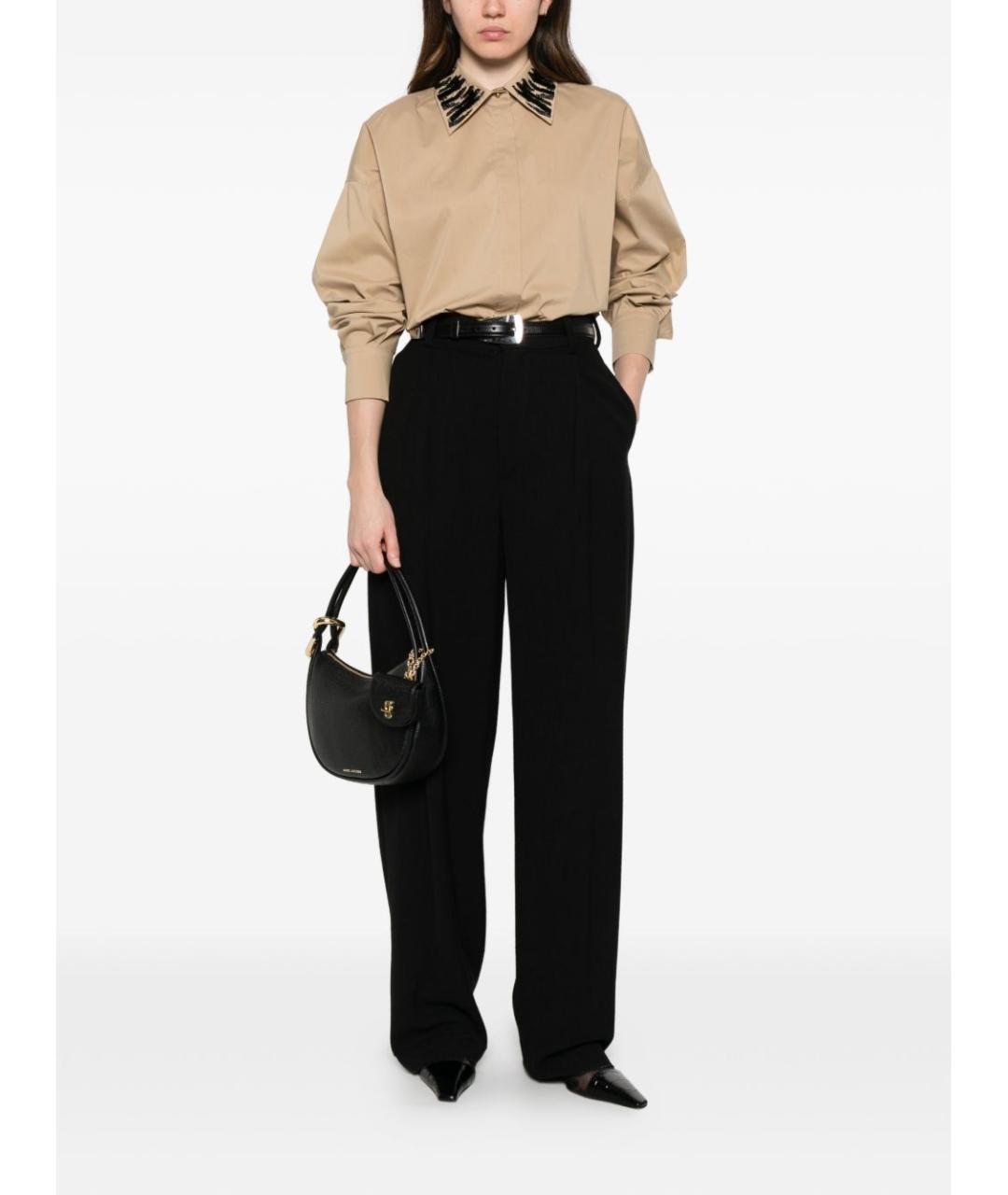 MAX MARA Бежевая хлопковая рубашка, фото 2