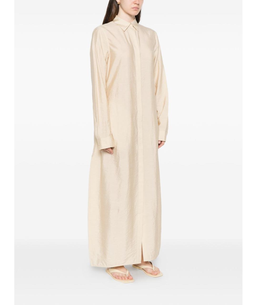 TOTEME Бежевое повседневное платье, фото 5