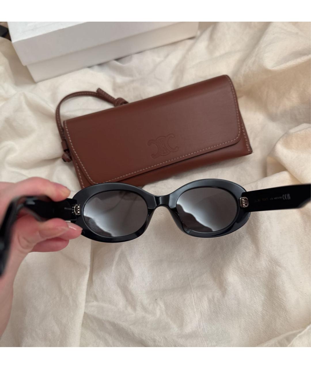 CELINE Черные солнцезащитные очки, фото 7
