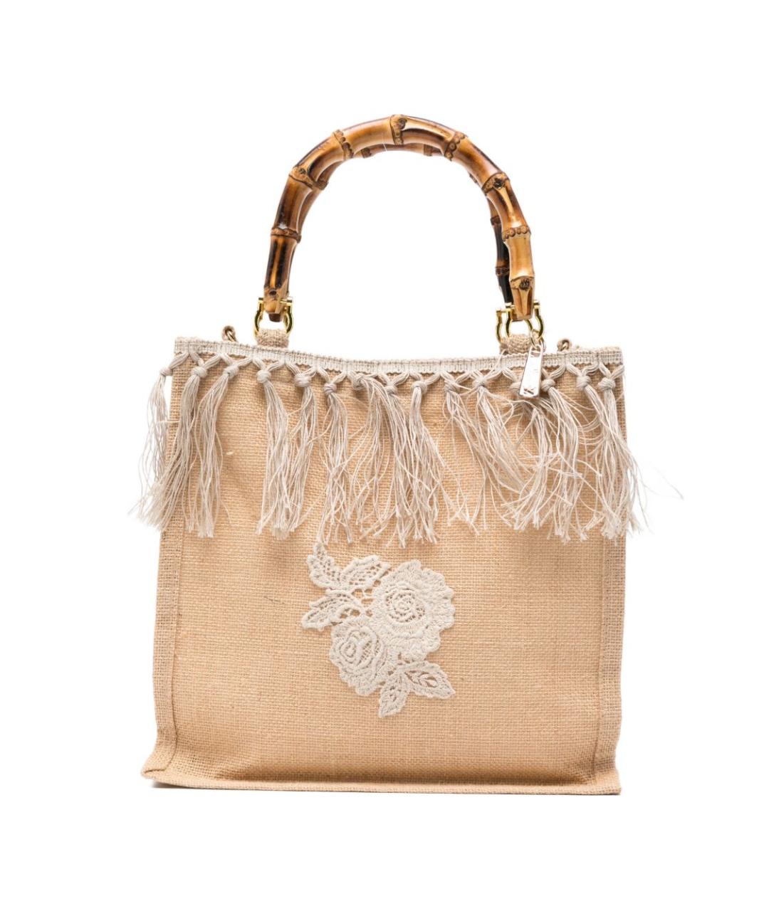 LA MILANESA Коричневая сумка с короткими ручками, фото 1