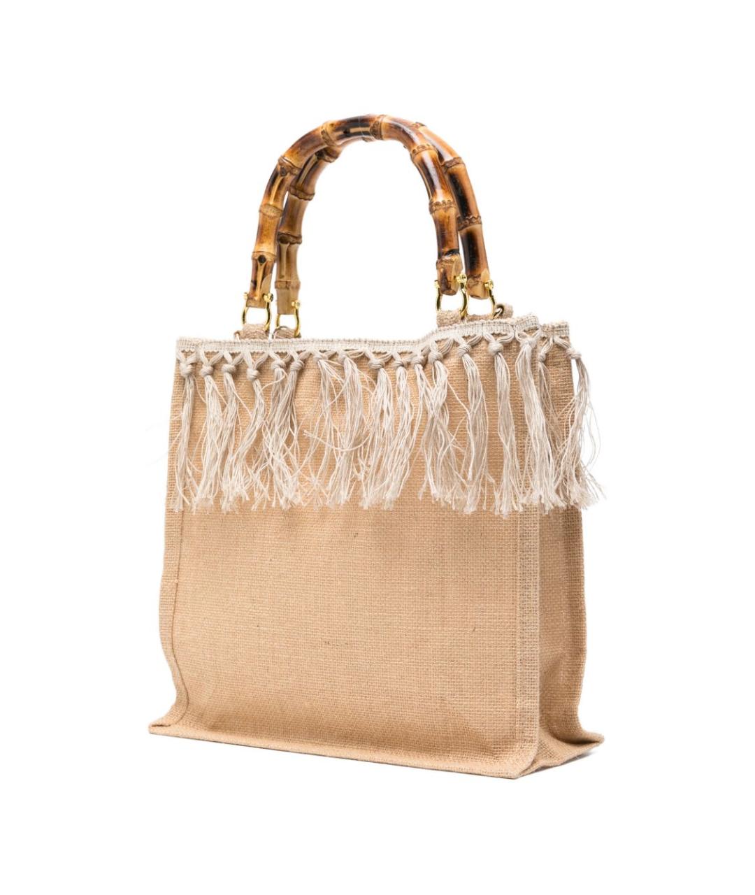 LA MILANESA Коричневая сумка с короткими ручками, фото 4