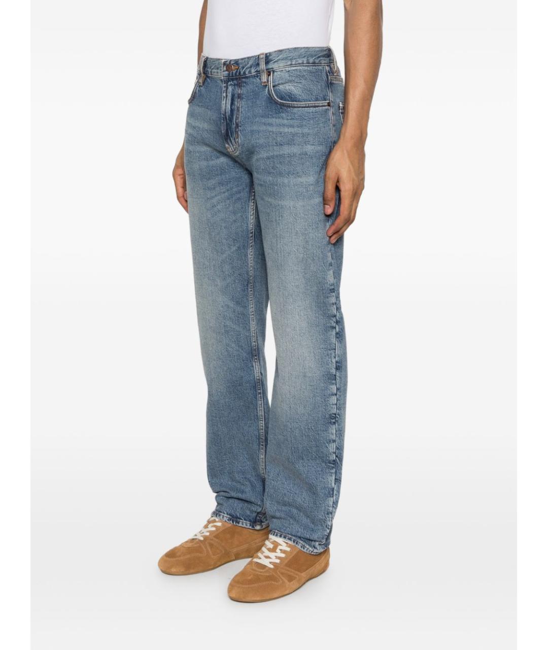 EMPORIO ARMANI Хлопковые прямые джинсы, фото 3