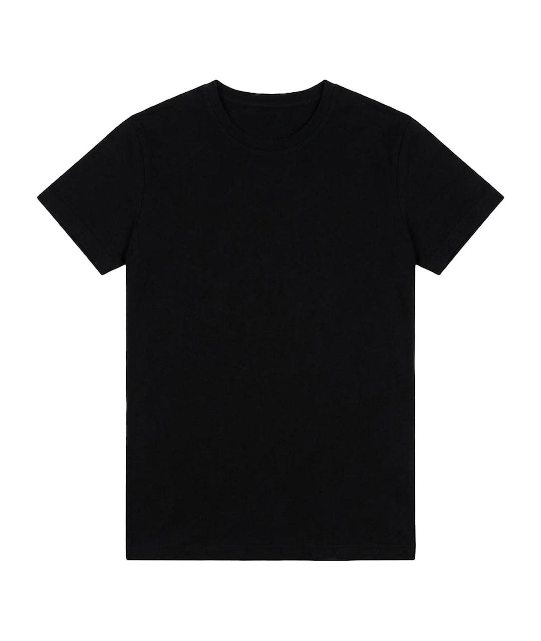 BALMAIN Черная хлопковая футболка, фото 1