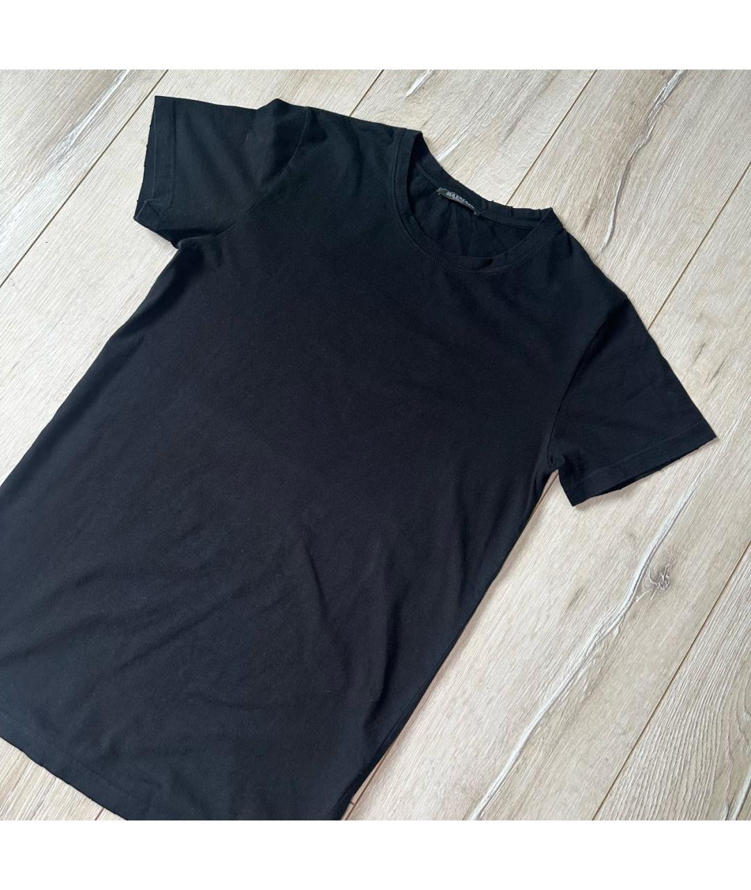 BALMAIN Черная хлопковая футболка, фото 2