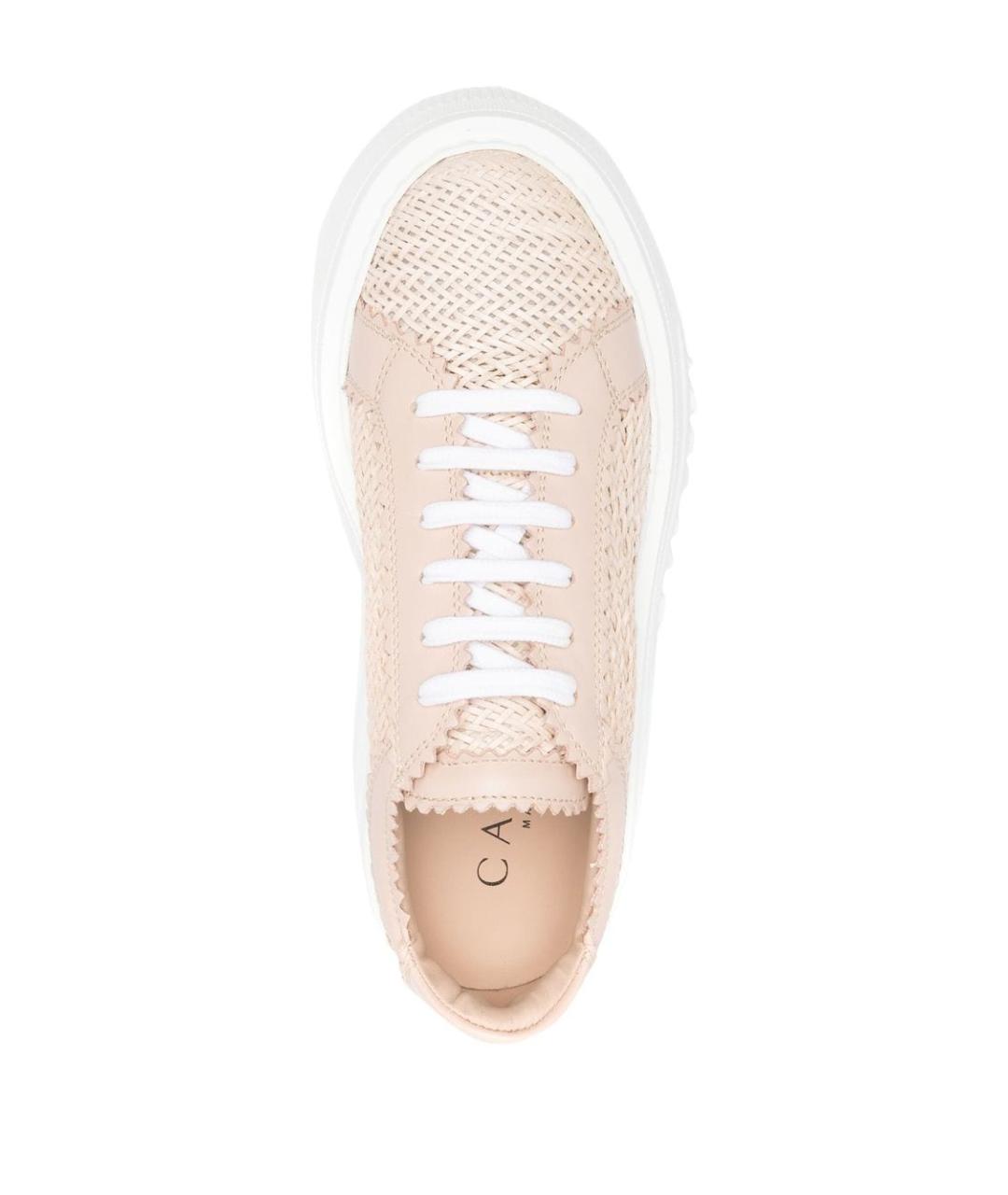 CASADEI Розовые кожаные кроссовки, фото 4