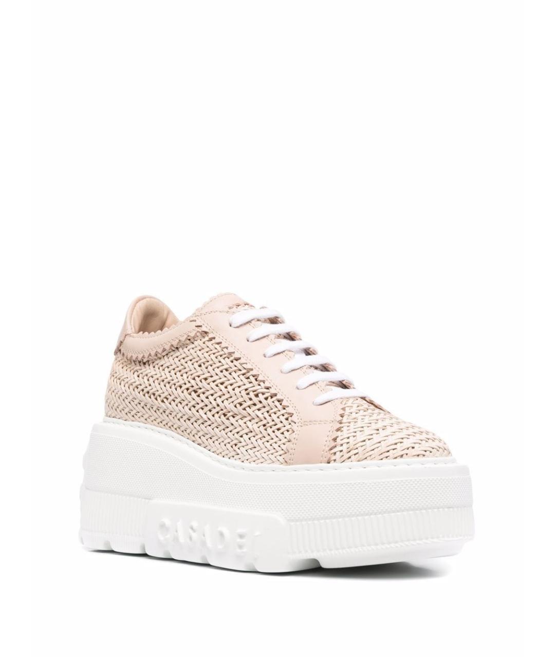 CASADEI Розовые кожаные кроссовки, фото 3