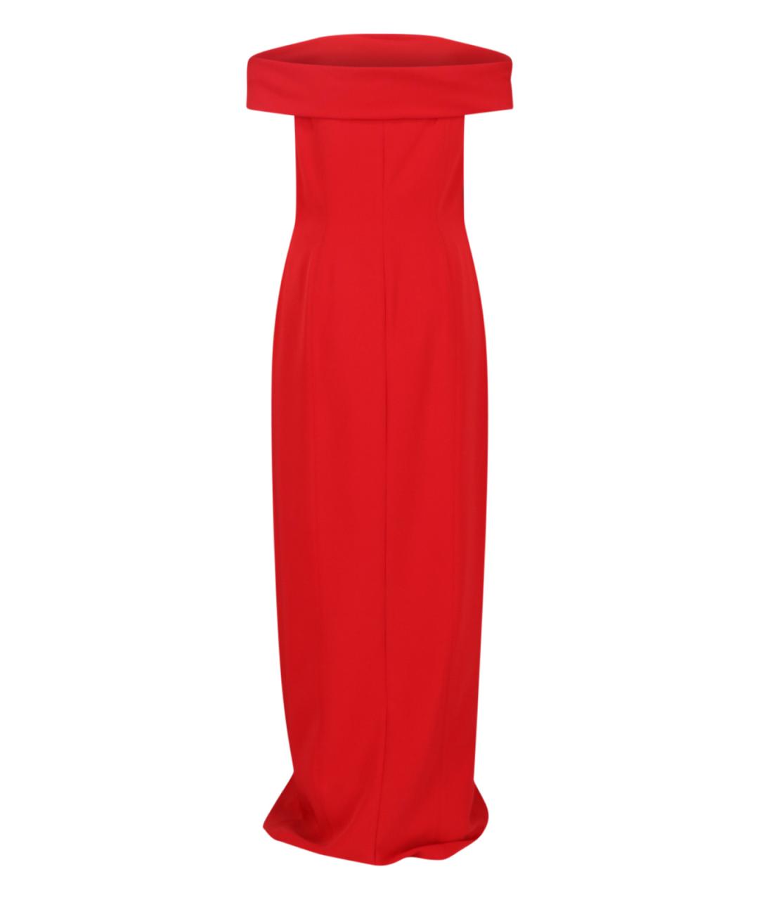 RALPH LAUREN Красное полиэстеровое вечернее платье, фото 2