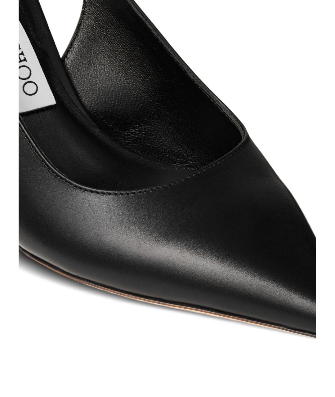 JIMMY CHOO Черные кожаные туфли, фото 5