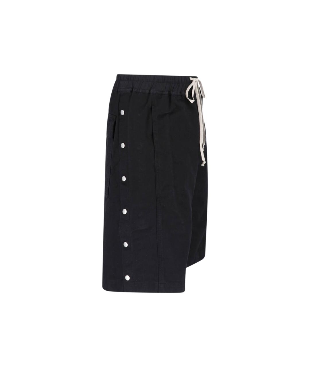 RICK OWENS DRKSHDW Черные хлопковые шорты, фото 3