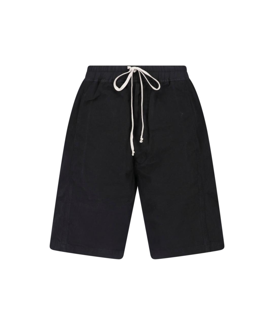 RICK OWENS DRKSHDW Черные хлопковые шорты, фото 1