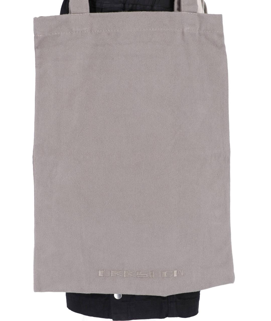 RICK OWENS DRKSHDW Черные хлопковые шорты, фото 5