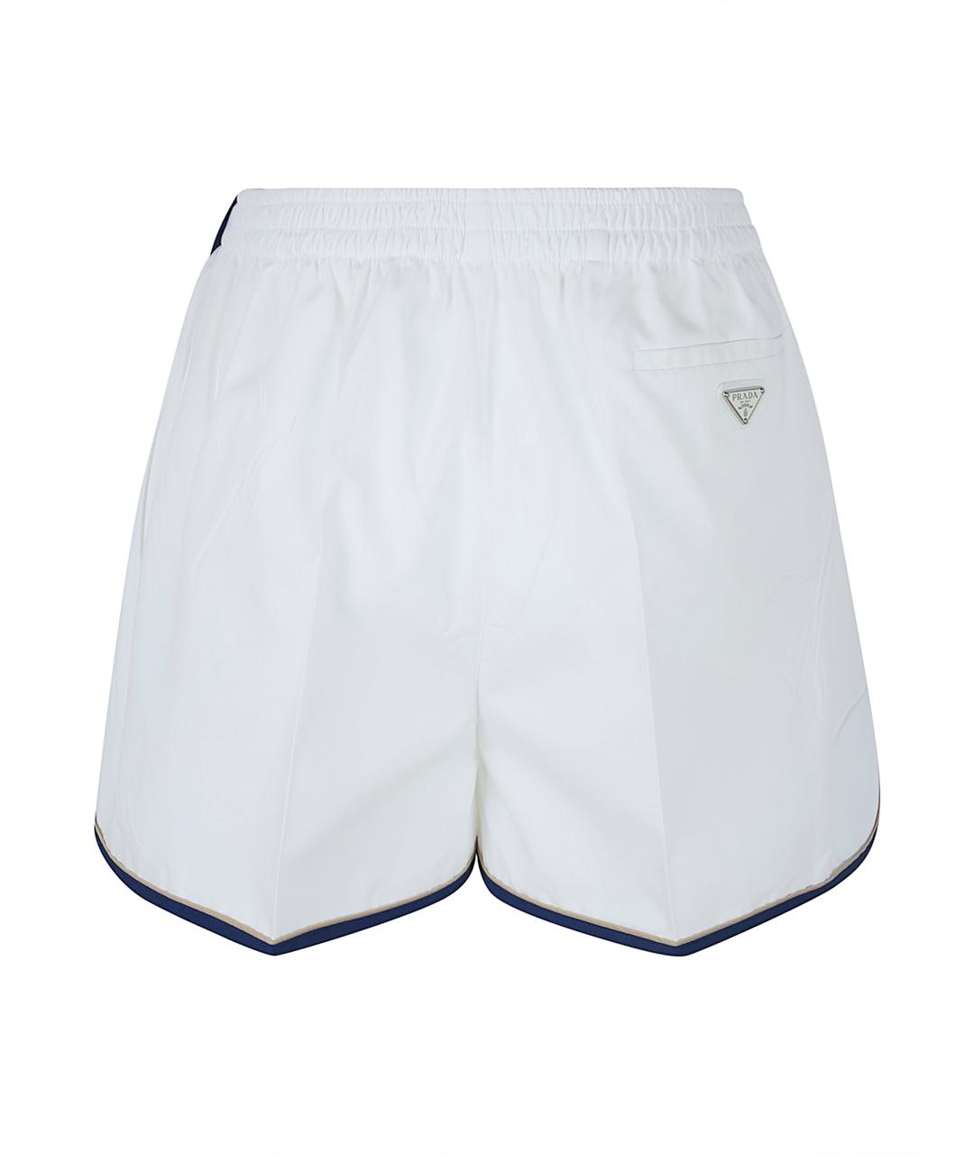 PRADA Белые полиэстеровые шорты, фото 2