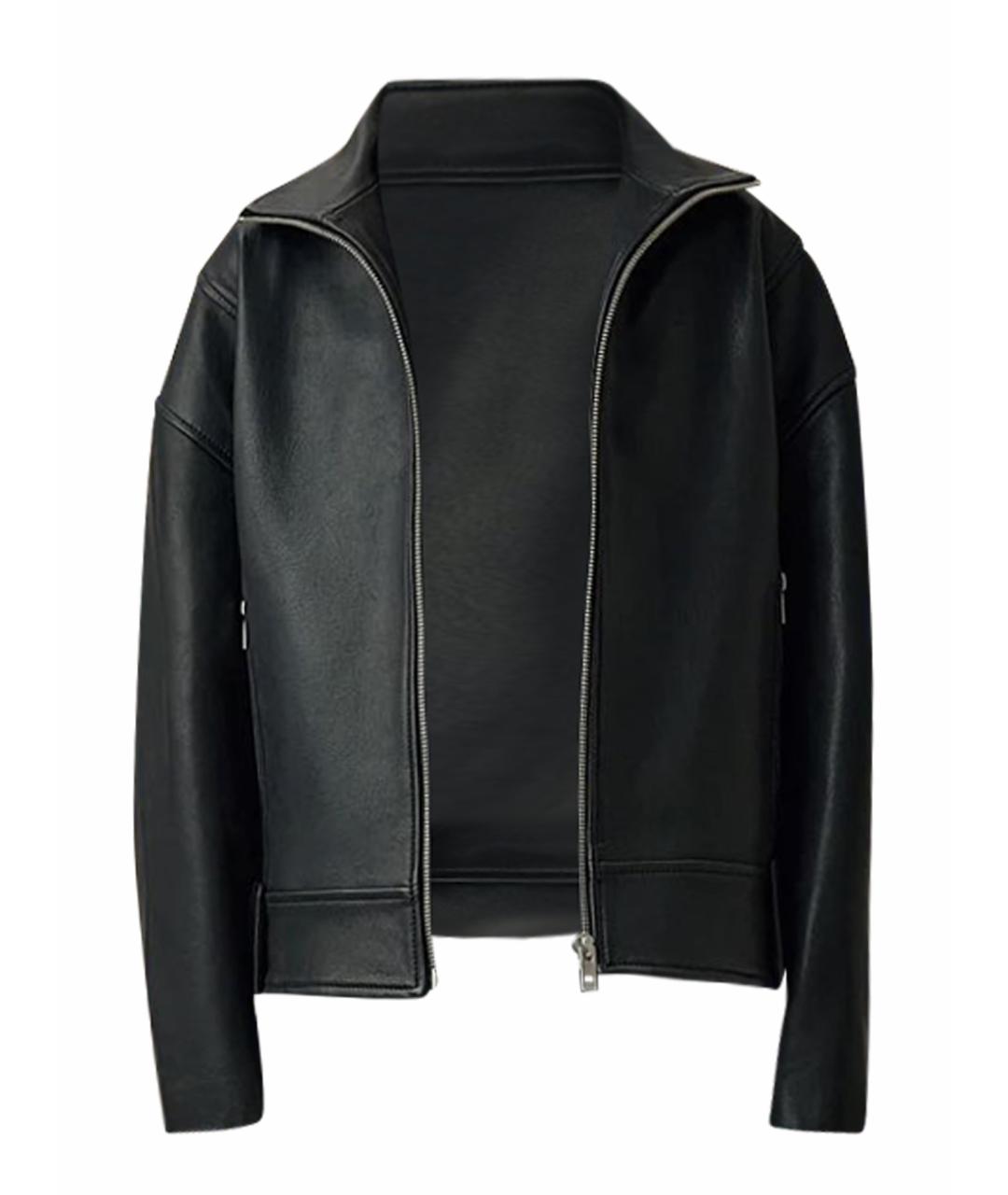 BATS Черная кожаная куртка, фото 1