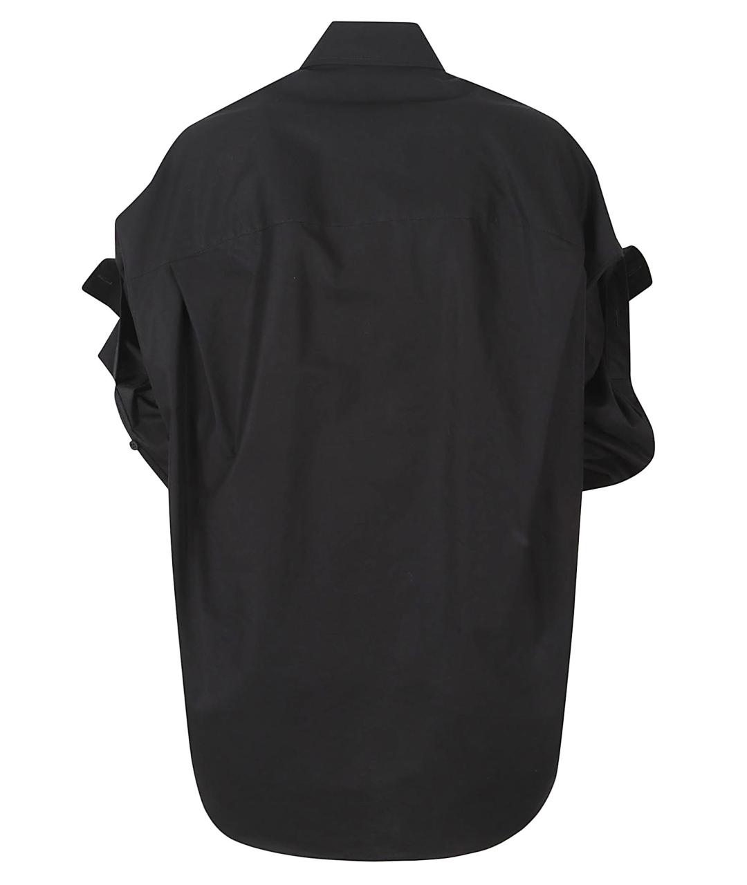 BALENCIAGA Черная хлопковая рубашка, фото 2