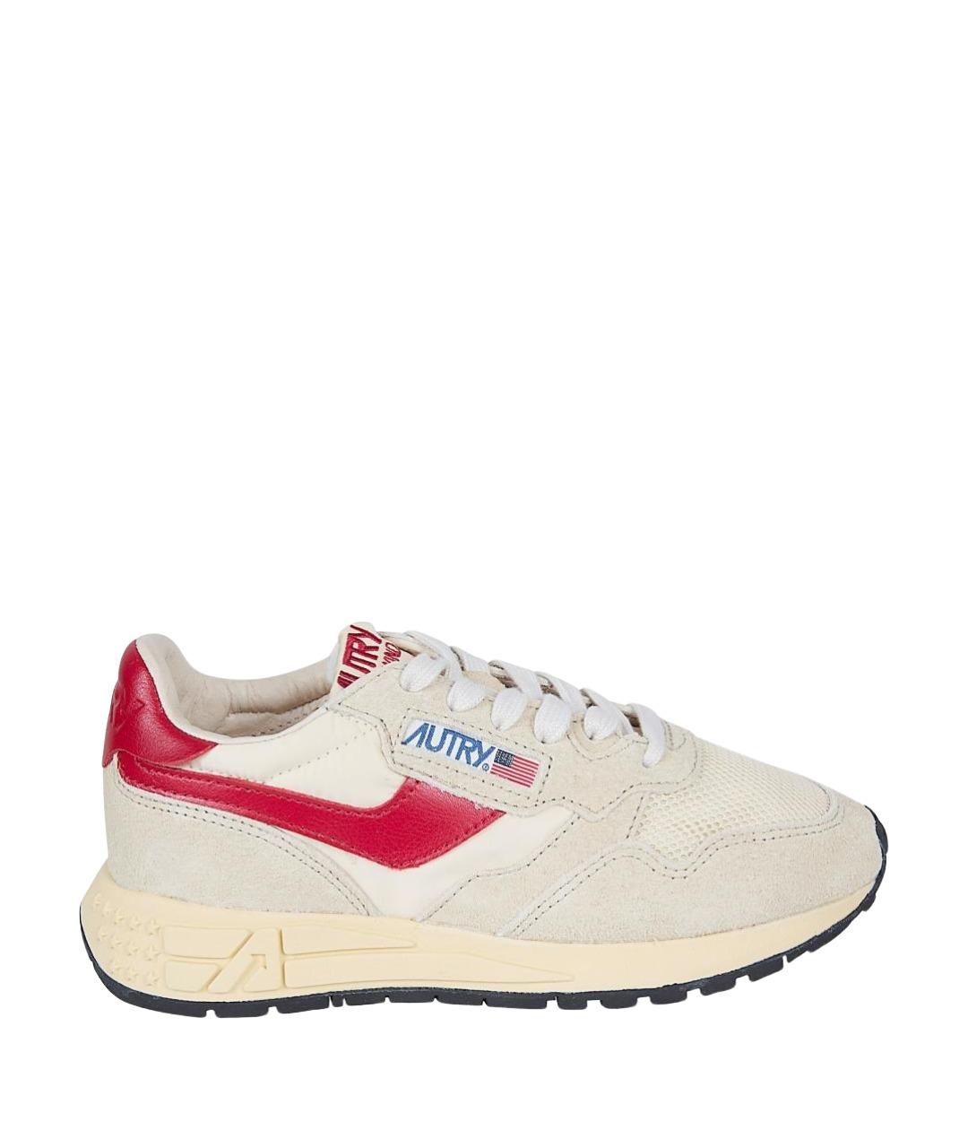 AUTRY Бежевые замшевые кроссовки, фото 1
