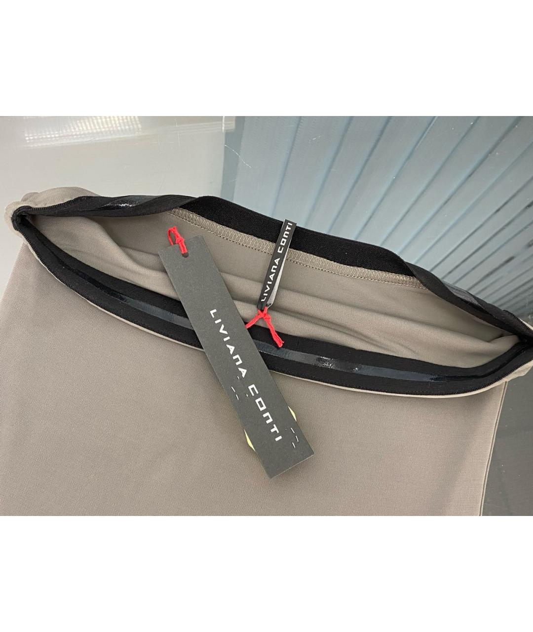 LIVIANA CONTI Серая вискозная майка, фото 3